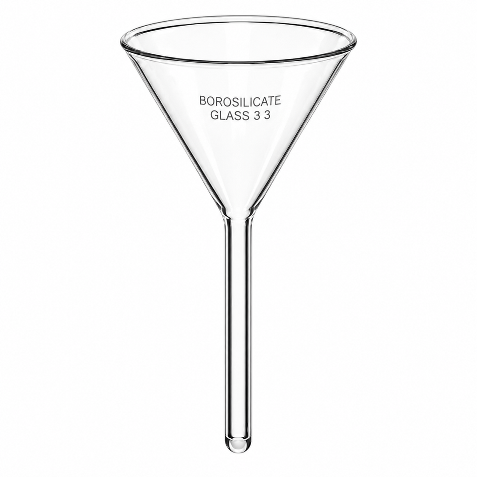 Filter Funnel 60° Angle Borosilicate Glass With Short Stem