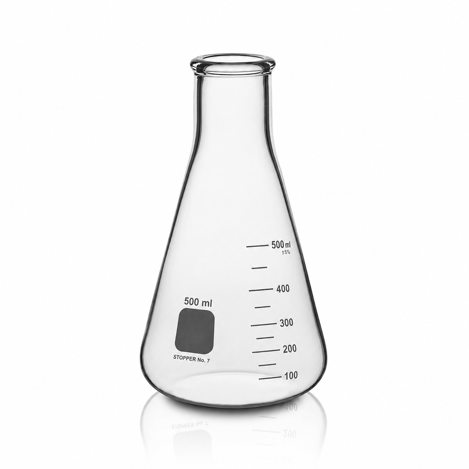 Flask Erlenmeyer Narrow Neck, Stopper Fit