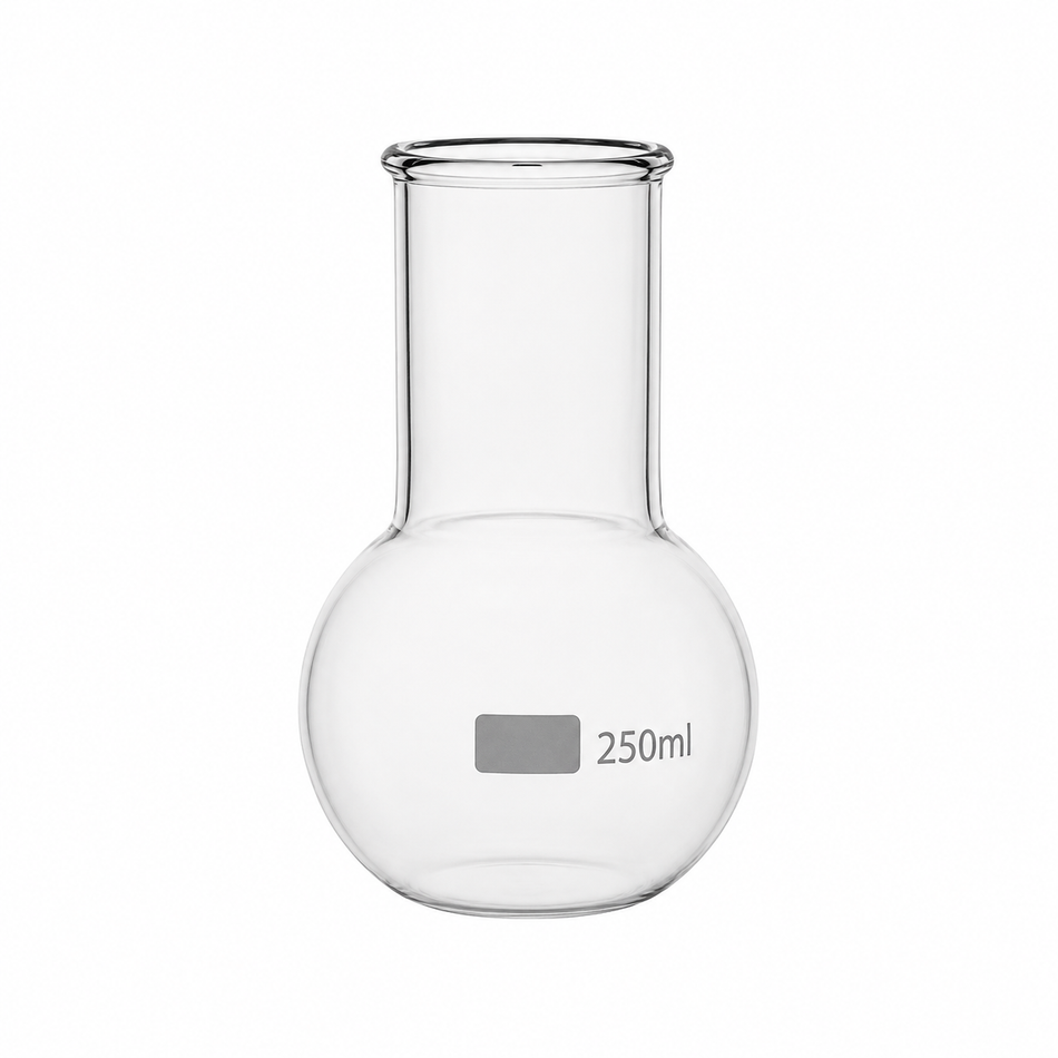 Flask Flat Bottom Wide Neck