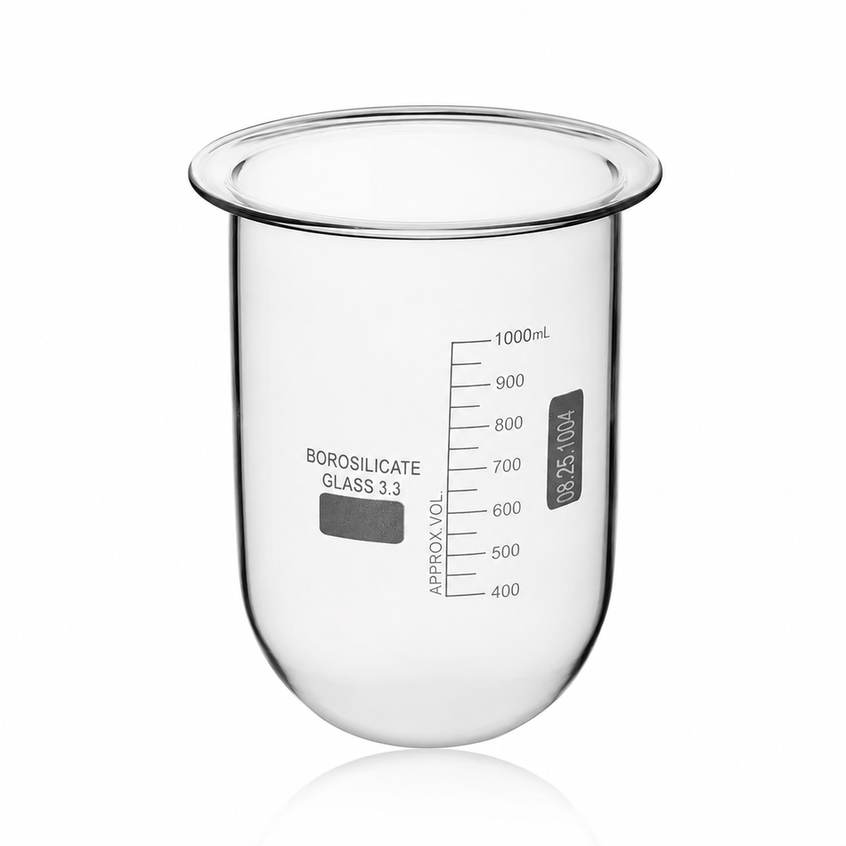 Flask for Dissolution Apparatus Borosilicate Glass Without Side Cut As Per USP