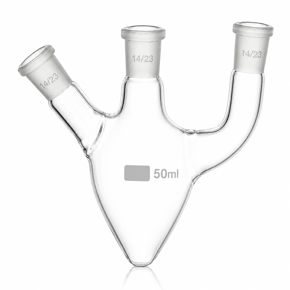 Flask Pear Shape Three Necks