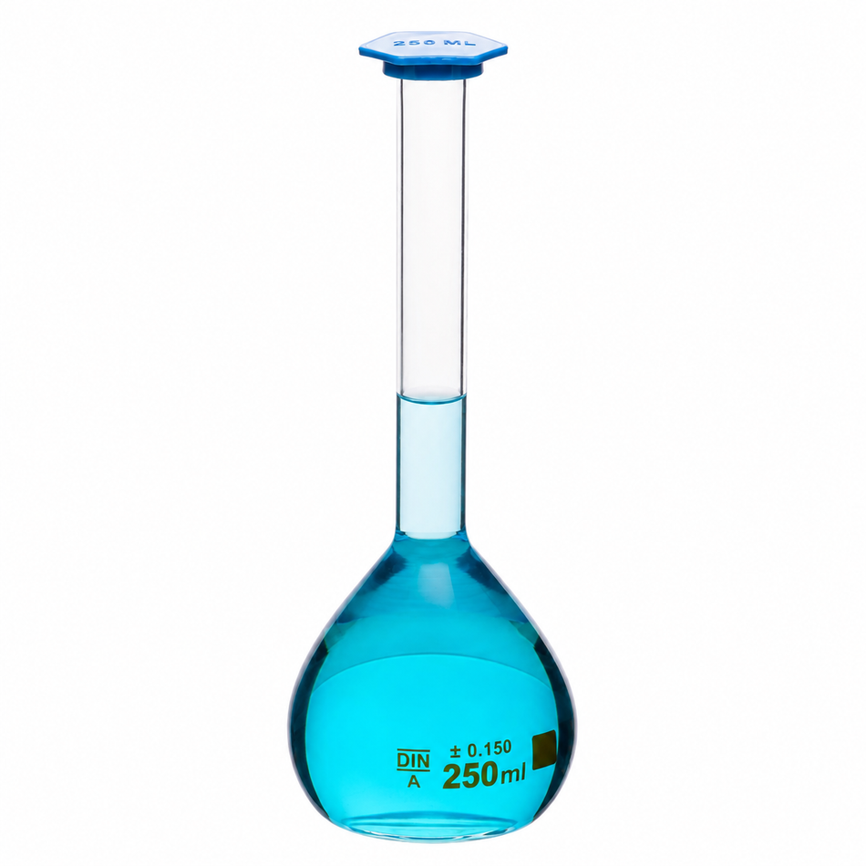 Flask Volumetric, With Snap Cap, ISO “Class A”