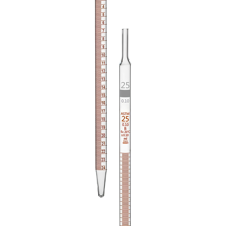 Graduated Pipette Borosilicate Glass Type 3 Serological Class B