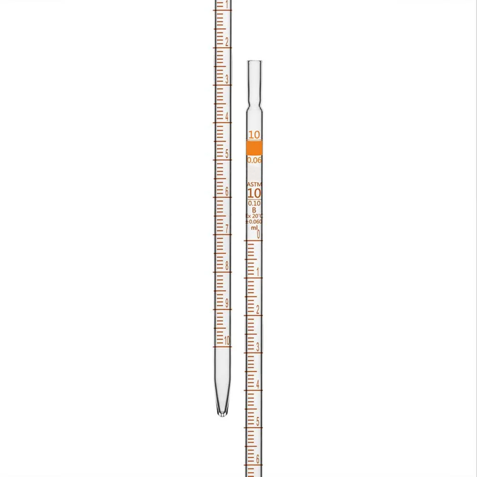 Graduated Pipette Borosilicate Glass Type 1 Mohr ASTM Class B