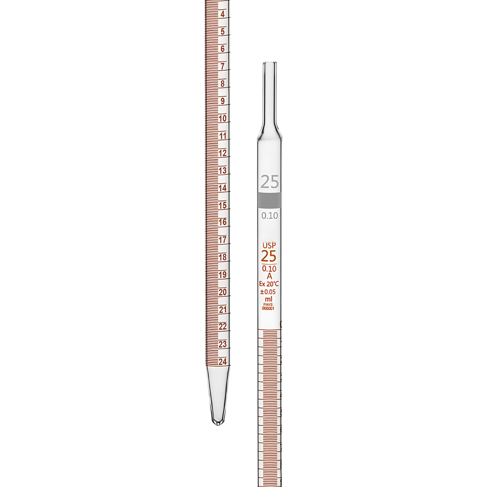 Graduated Pipette Borosilicate Glass Type 1 Serological USP Class A