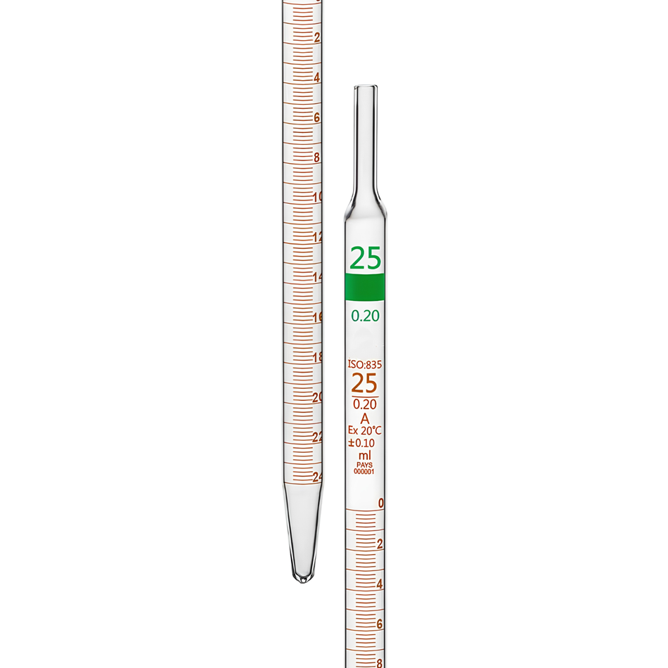 Graduated Pipette Borosilicate Glass Type 3 Serological ISO Class A