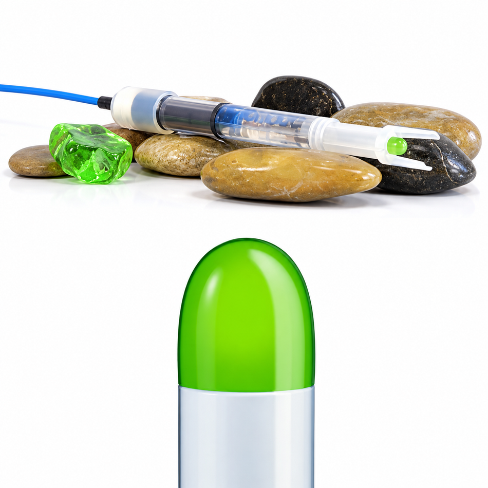Ionode IJ40C-HT High Temperature pH Electrode with Bullet Glass Membrane and Replaceable Electrolyte 1m Cable length with BNC Connector