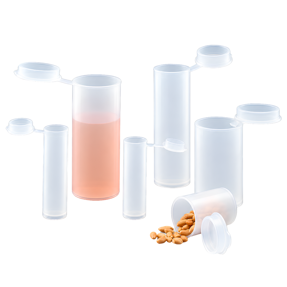 Kartell Container LDPE Sample Vial with Hinged Lid