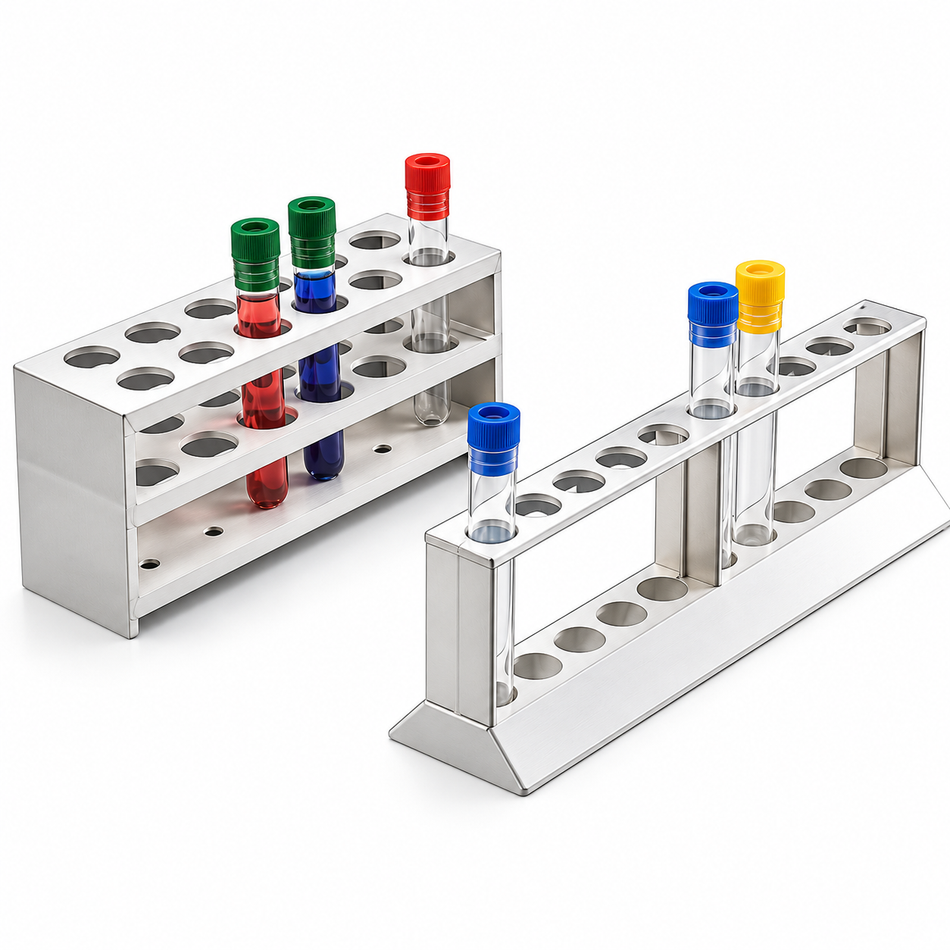 Kartell Test Tube Rack Polypropylene 2-Tier 18 mm Holes 10 Place