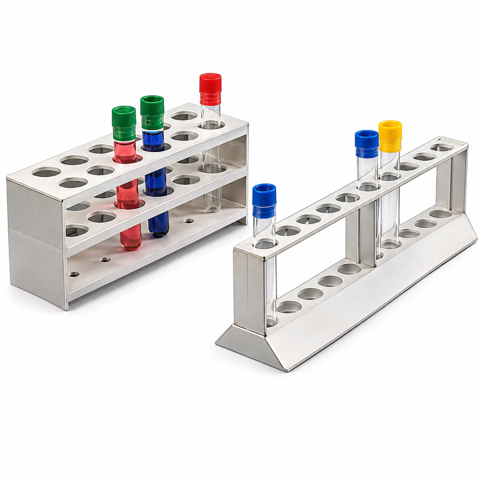 Kartell Test Tube Rack Polypropylene Three-Tier 20 mm Holes 12 Place