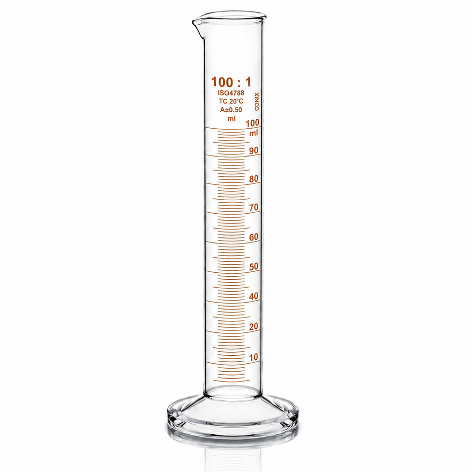 Measuring Cylinder With Round Glass Base, ISO “Class A“