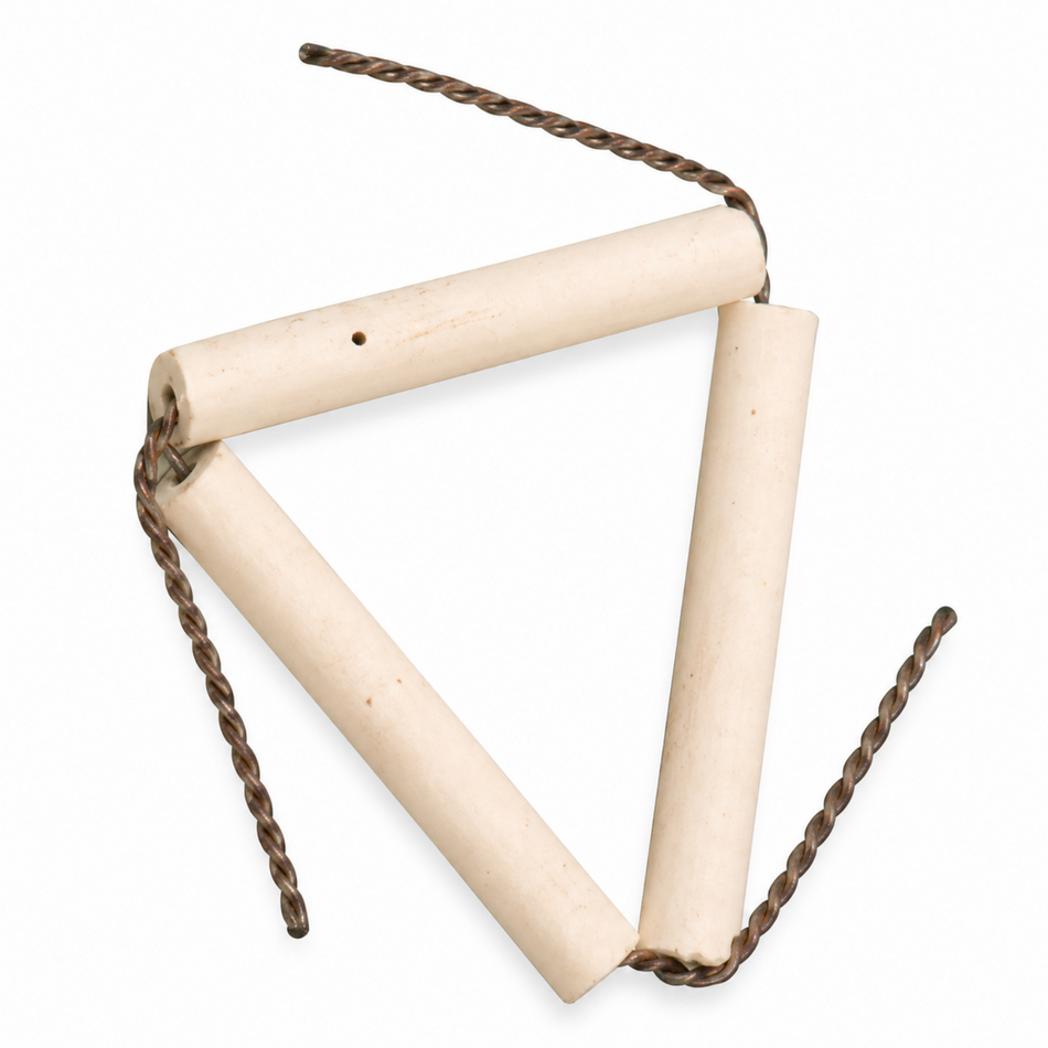 GLS Porcelain Clay Pipe Triangle 50–75mm Size