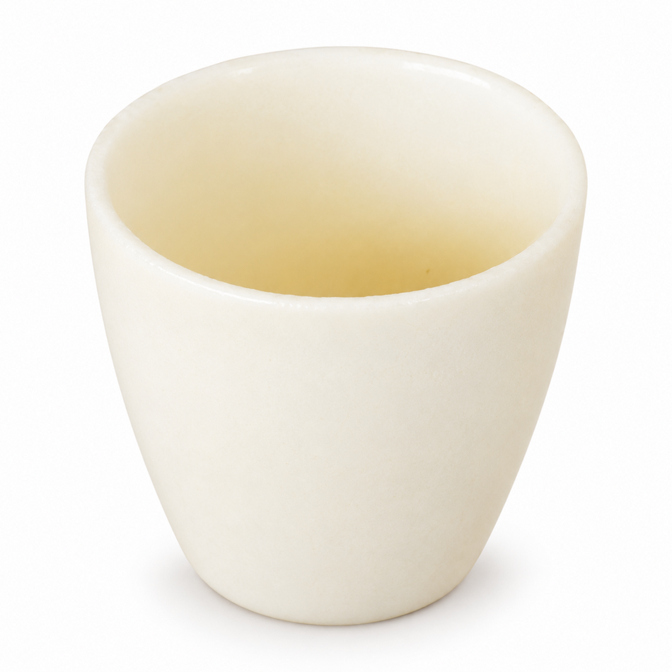 GLS Porcelain Crucible Middle Form 5–250ml Capacity for High-Temperature Laboratory Applications