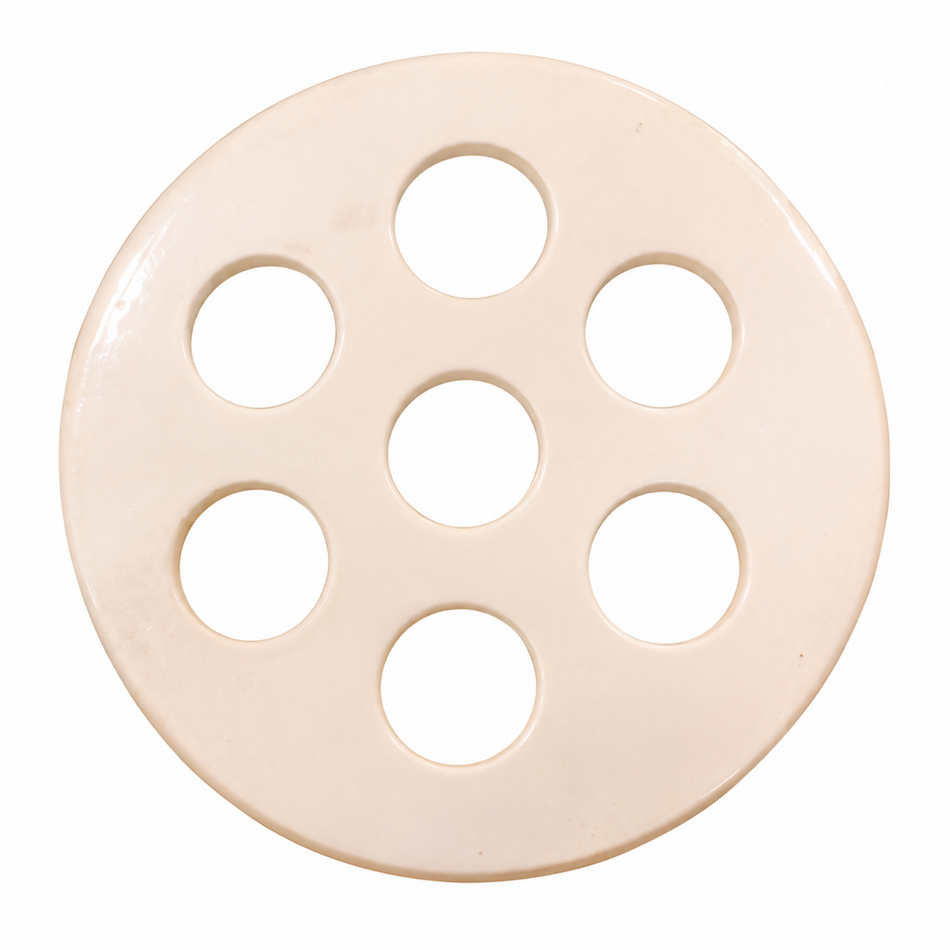 GLS Porcelain Desiccator Plate with Hole at Center 140–290mm Diameter