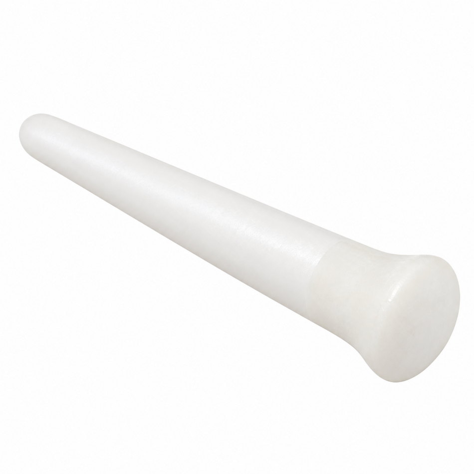 GLS Porcelain Pestle Only European Design 115–210mm Length for High-Temperature Laboratory Applications
