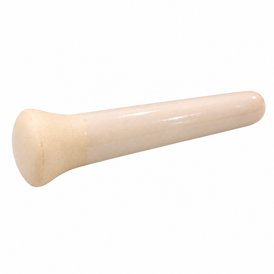 GLS Porcelain Pestle Only Rough 98–280mm Length for High-Temperature Laboratory Applications