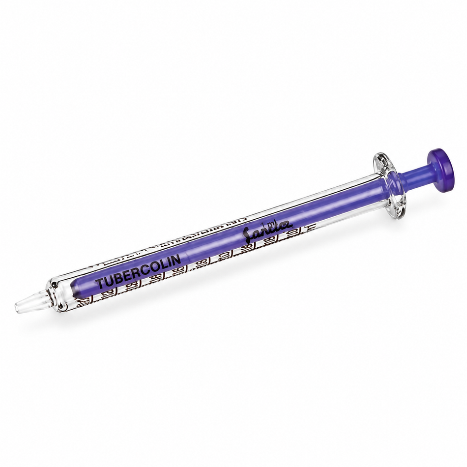 SANITEX Long Glass Syringe with Centre Glass Luer Nozzle