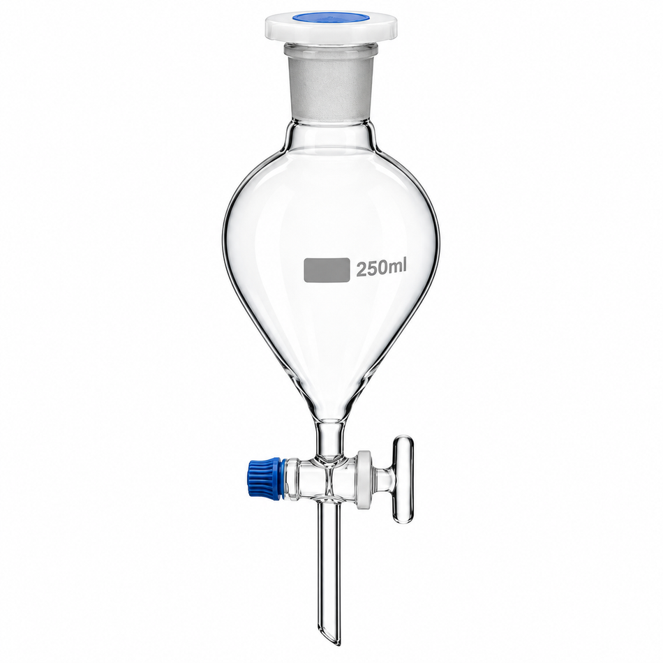 Separating Funnel Globe Shape, Plain With PP Super Stopper™