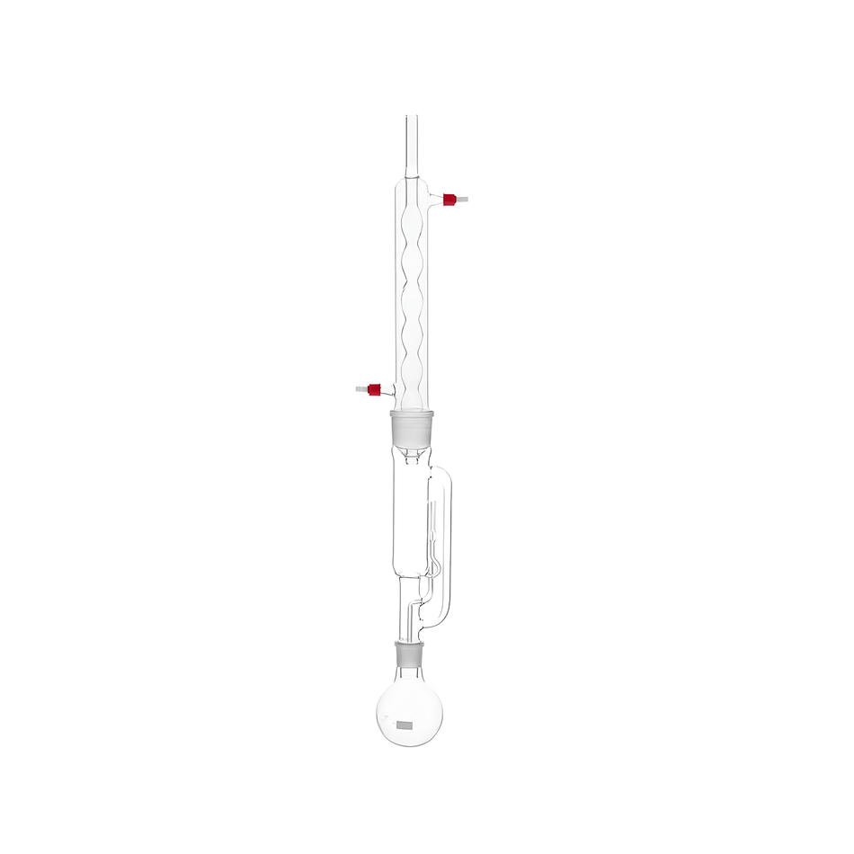 Soxhlet Extraction Apparatus, Consists of Flask, Extractor and Condenser