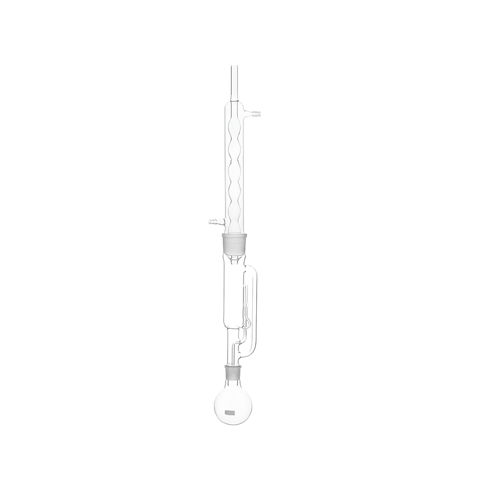 Soxhlet Extraction Apparatus, Consists of Flask, Extractor and Condenser