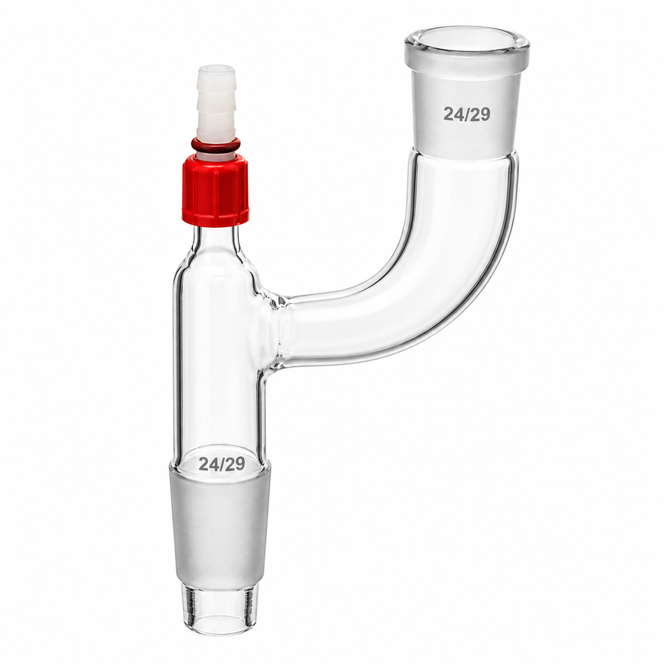 Swan Neck Adapter Borosilicate Glass With Screw Thread