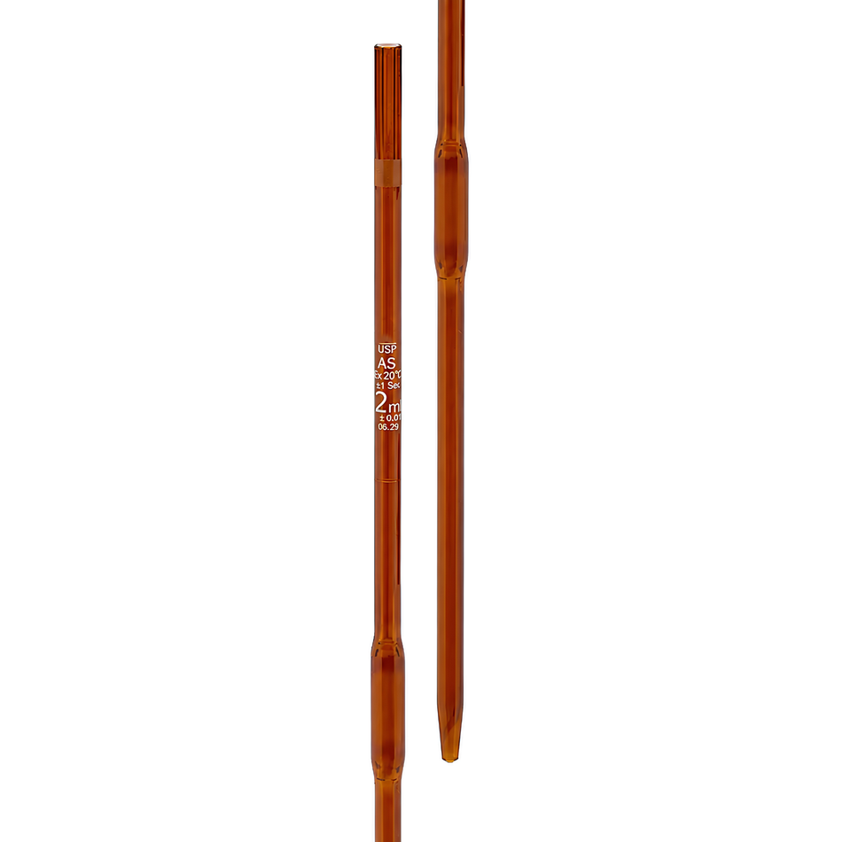Volumetric Pipette Borosilicate Glass Amber With One Mark Bulb Type USP Class AS