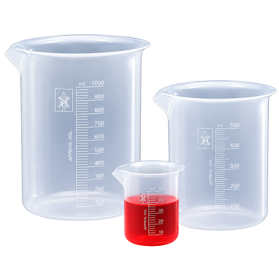 Kartell Beaker Polypropylene Low Form Class B Graduations