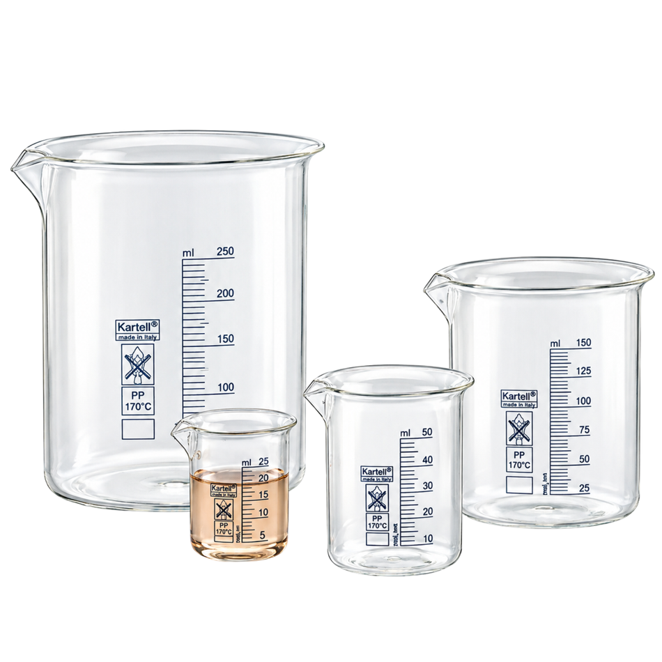 Kartell Beaker TPX Low Form Class B Blue Graduated