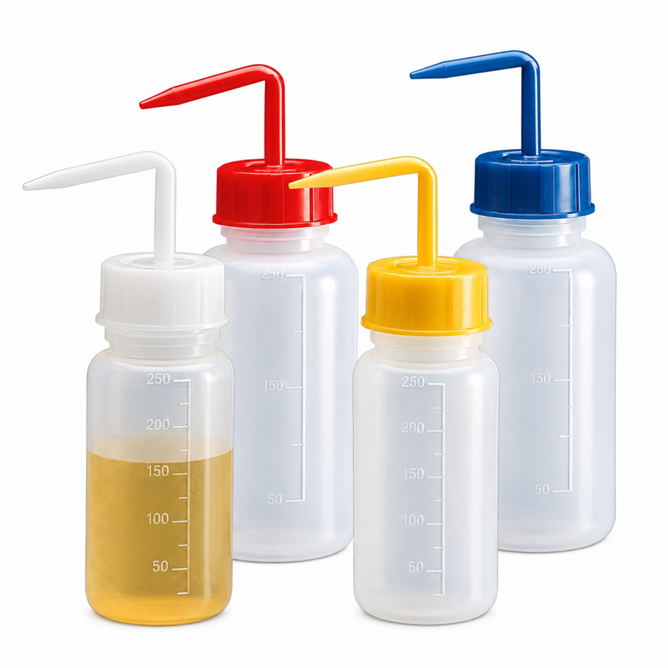 Kartell Bottle Polyethylene Wash Wide Neck Graduated 250 ml