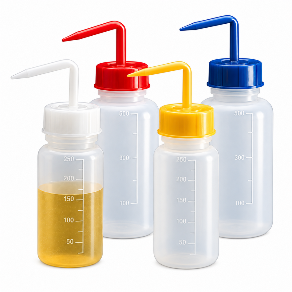 Kartell Bottle Polyethylene Wash Wide Neck Graduated 500 ml
