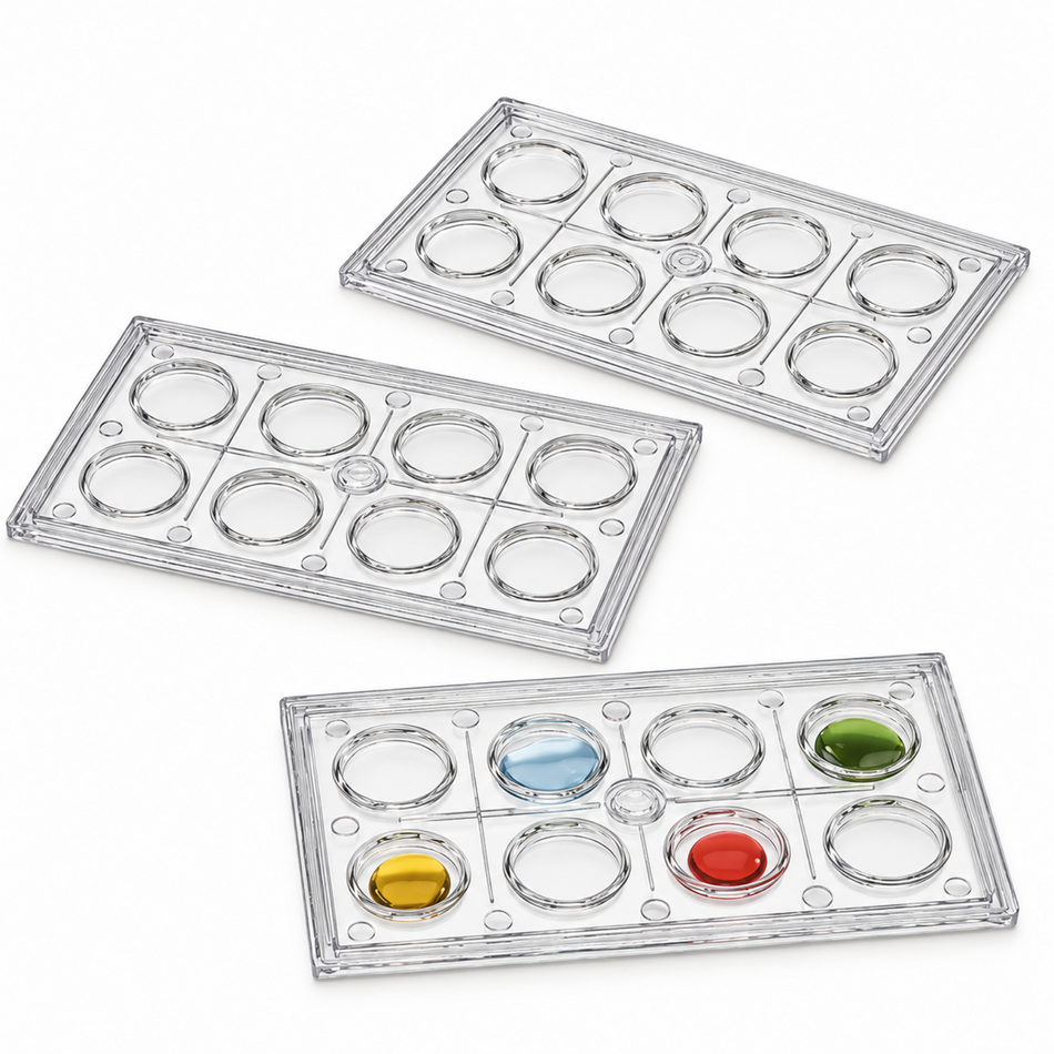 Kartell Colorimetric 8 Cell Tray Polystyrene