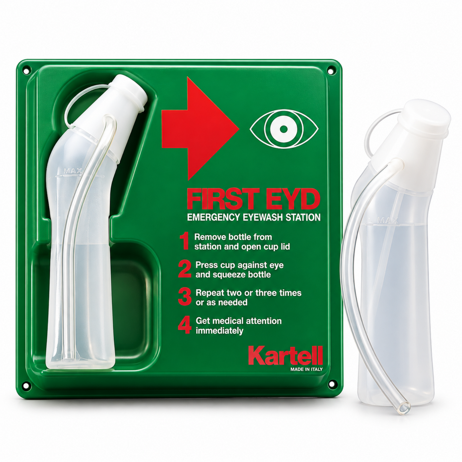 Kartell First Eyd High Impact PS Emergency Eye Wash Station