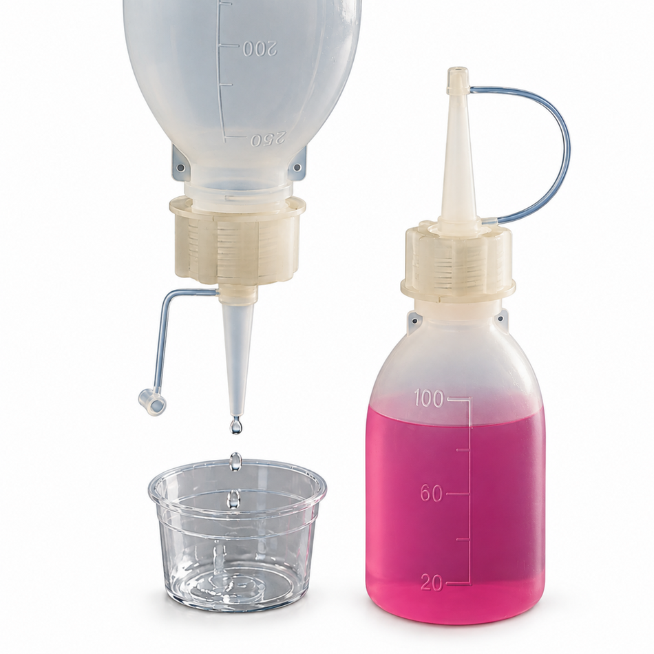 Kartell Screw Cap Dropping Bottle Polyethylene Long Spout