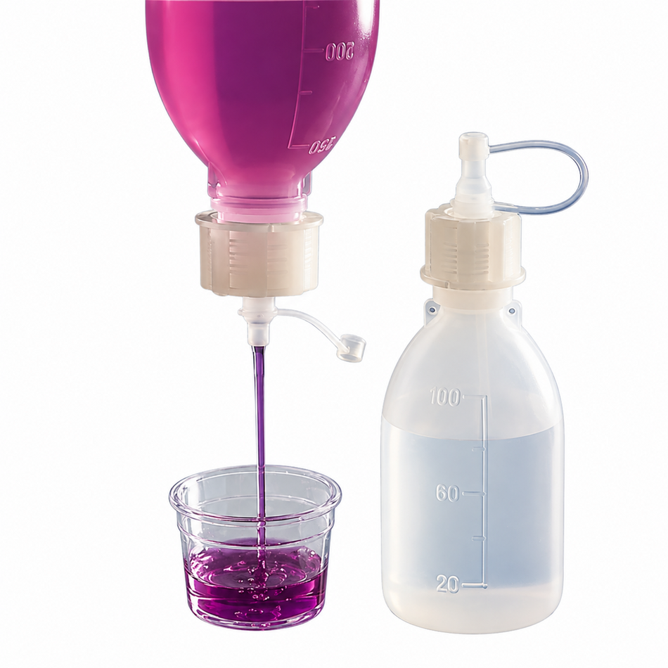 Kartell Screw Cap Dropping Bottle Polyethylene Short Spout