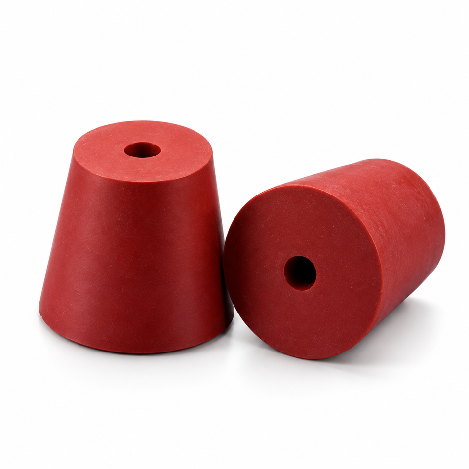 Kartell Stopper Red Rubber Conical 1 Hole