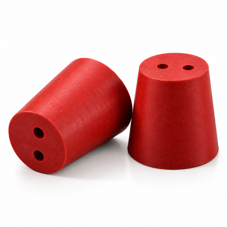 Kartell Stopper Red Rubber Conical 2 Holes