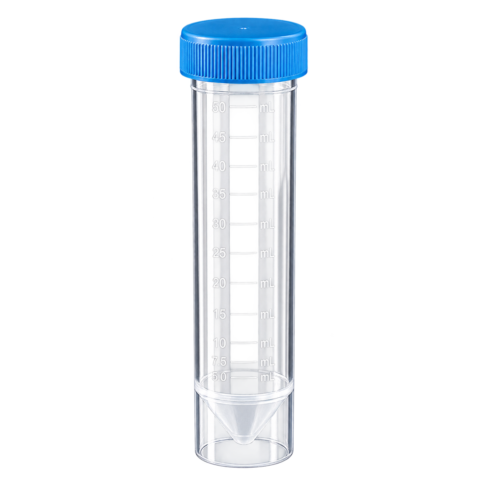 Kartell Test Tubes Polypropylene Bulk Sterile Conical Flat-Bottom Graduated Pack of 100