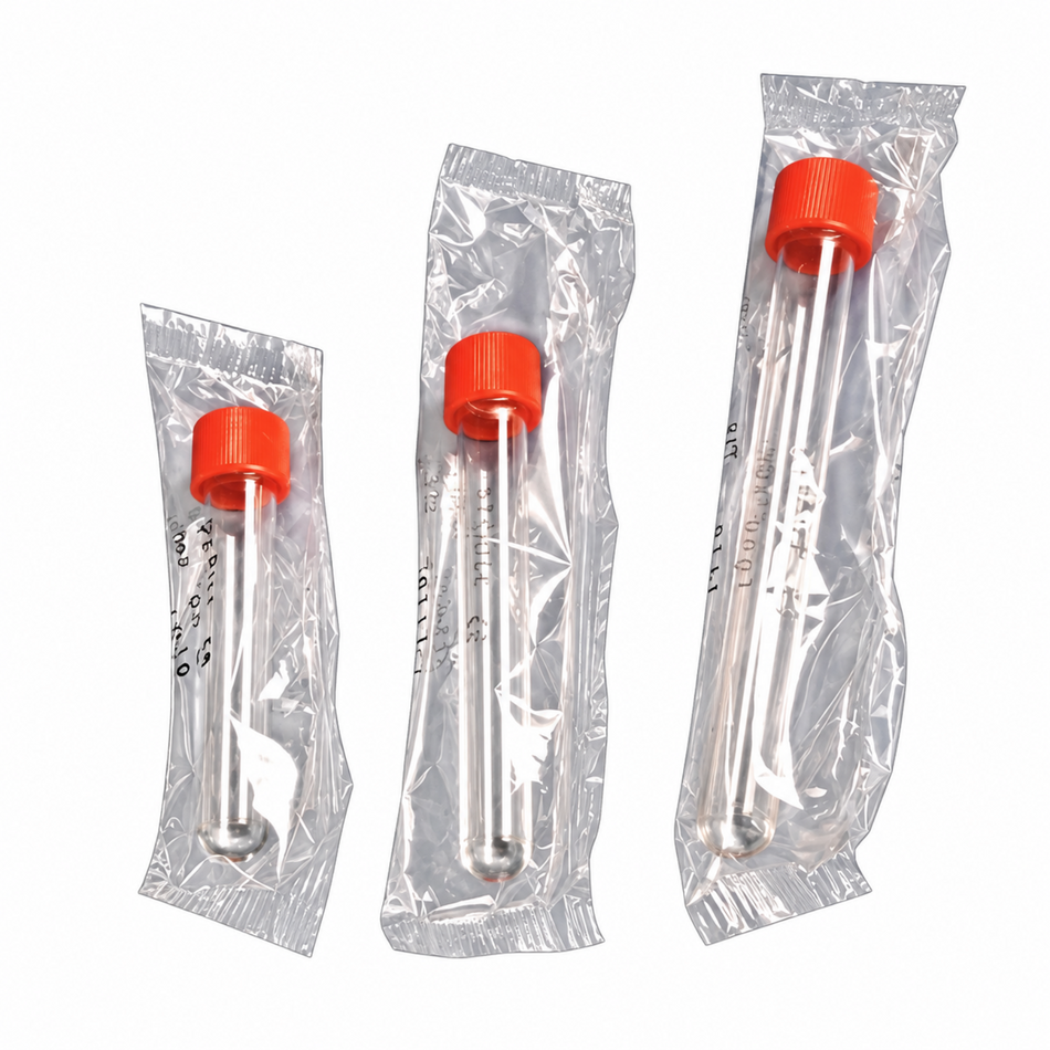 Kartell Test Tubes Polystyrene Cylindrical Individually Sterile