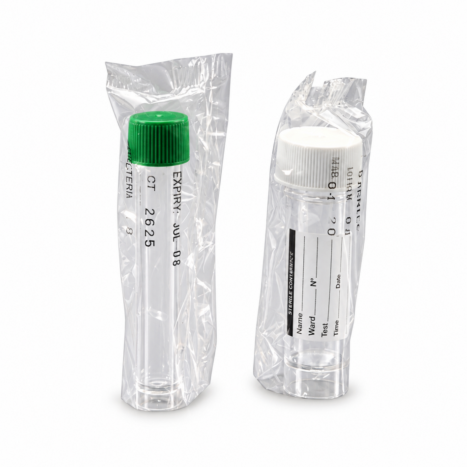 Kartell Test Tubes with Screw Cap PS/PE Sterile Pack of 1000