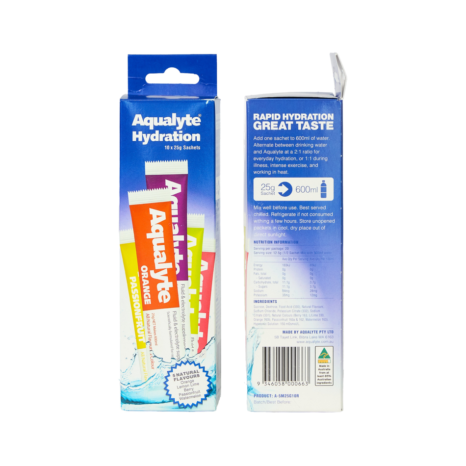 Maxisafe Aqualyte 5 Mixed Flavours 25g Sachets Box of 10