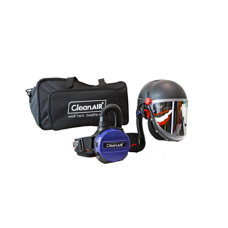 Maxisafe CleanAIR CA-40G Hard Hat with Cylindrical Visor and Basic PAPR Kit
