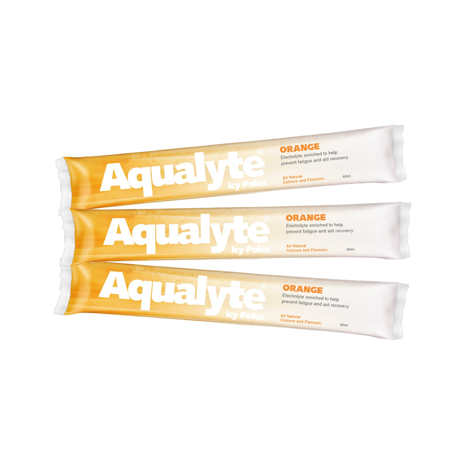 Maxisafe Aqualyte Electrolyte Icy Pole Orange Flavour Box of 50