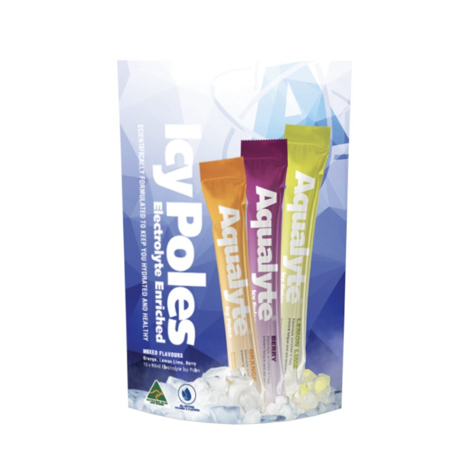 Maxisafe Aqualyte Icy Pole Mixed Flavour 90ml Bag of 10