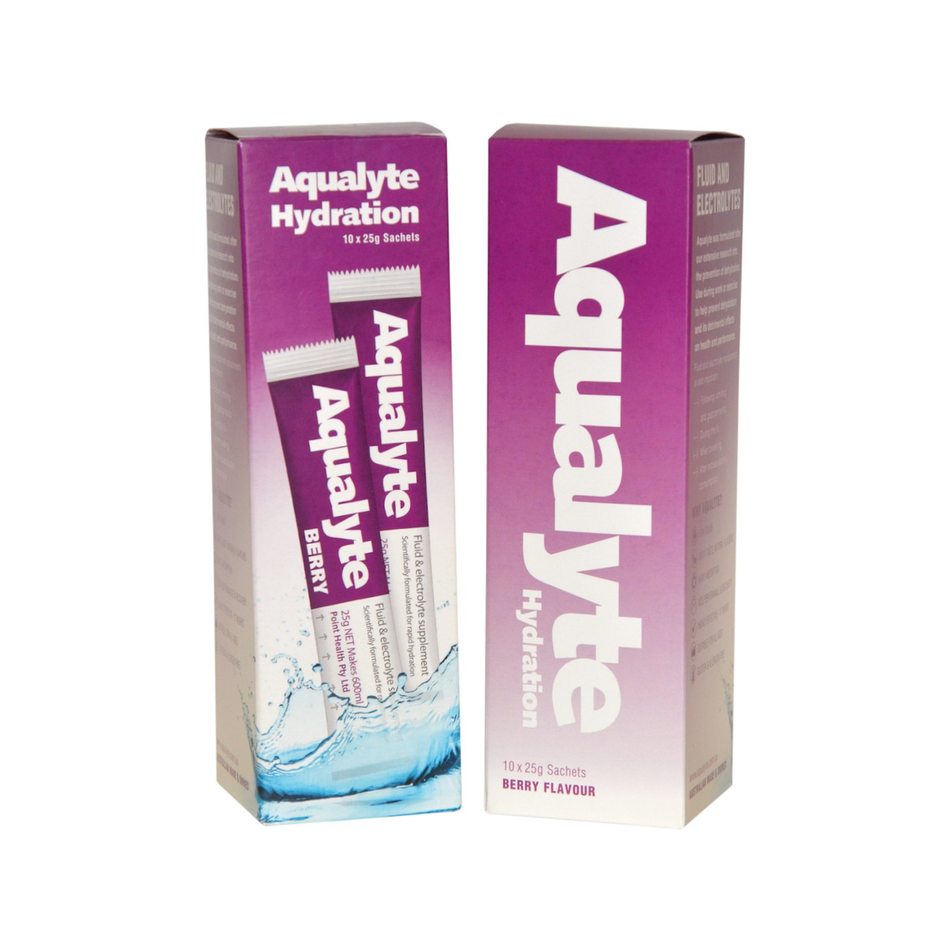 Maxisafe Aqualyte Berry Flavour 25g Sachets Box of 10