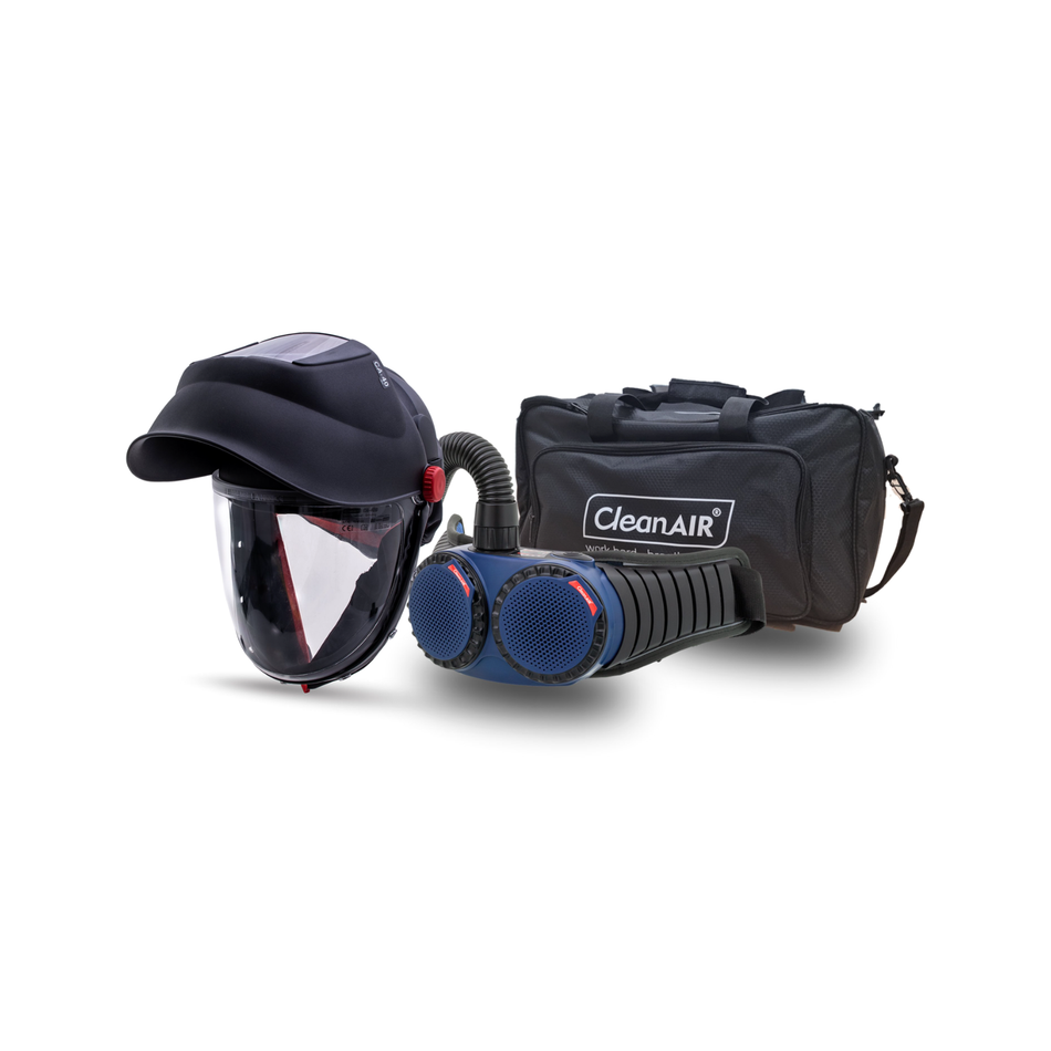 Maxisafe CleanAIR CA-40GW Flip Up Welding Hard Hat and AerGO PAPR Kit