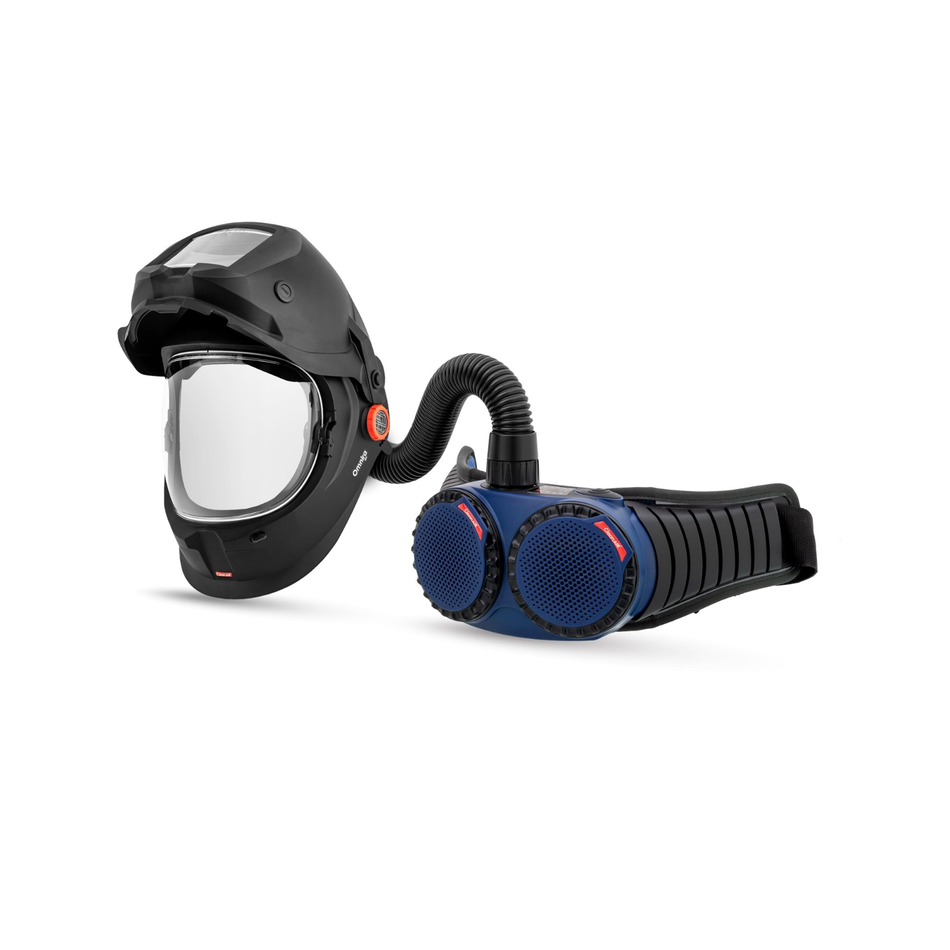 Maxisafe CleanAIR Omnira COMBI Flip Up Welding Helmet and AerGO PAPR Kit