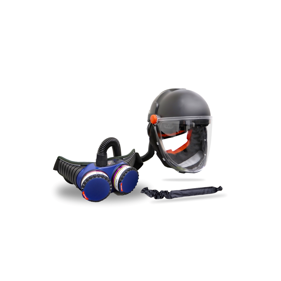 Maxisafe CleanAIR Smelter Kit CA-40G Hard Hat with AerGO PAPR and ABE1 P3 Filters