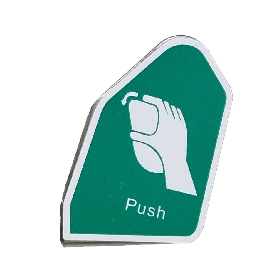 Maxisafe Handle Push Stainless Steel