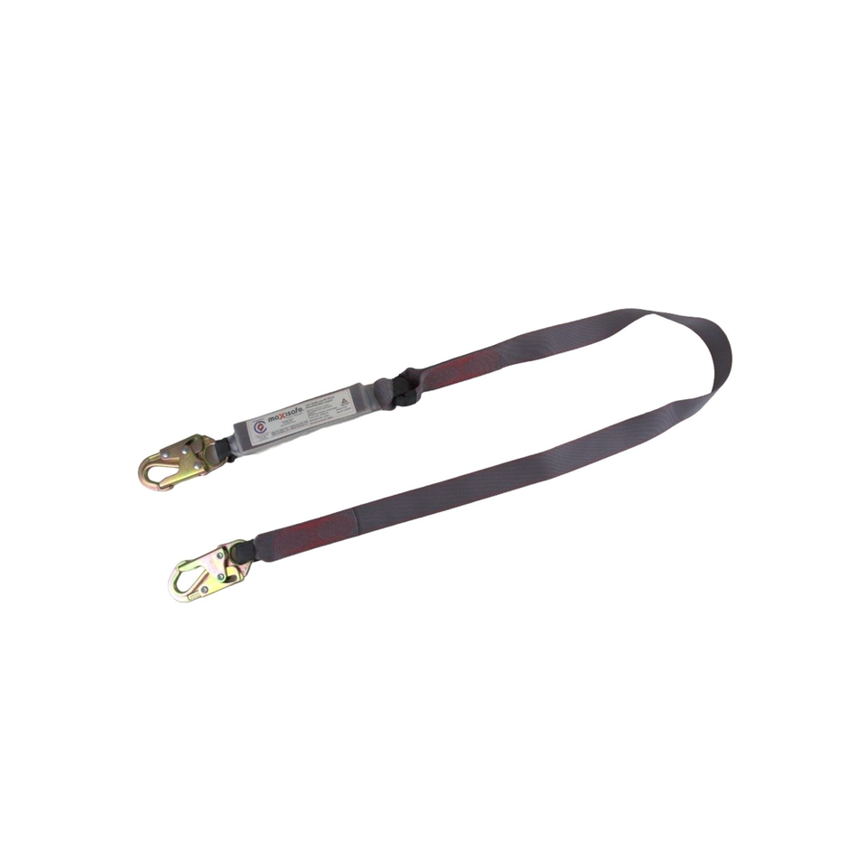 Maxisafe Heavy Duty 2m Web Shock Absorbing Lanyard 140kg Rated