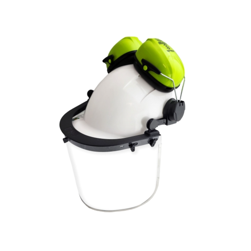 Maxisafe Helmet Earmuff and Visor